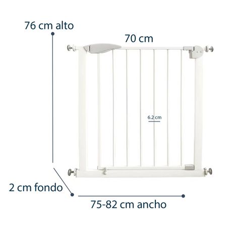 Reja de Seguridad Bebe Mascota Doble Seguro 75 a 82 cm-6