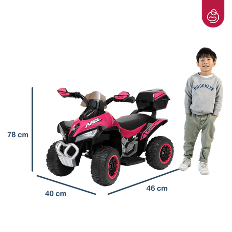 Cuadrimoto a Batería Quad Lx Rosa Bebesit-6