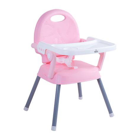 Silla de Comer Plegable Portatil Bebe Niño Fold Rosa-1