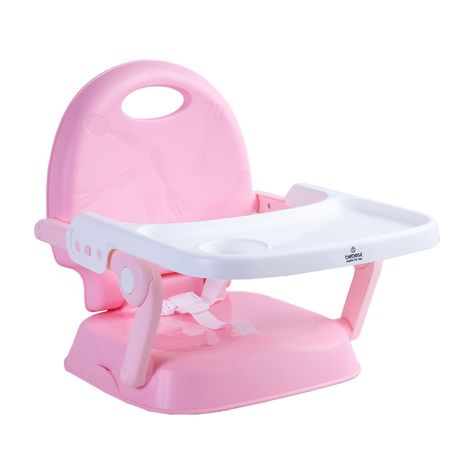 Silla de Comer Plegable Portatil Bebe Niño Fold Rosa-4