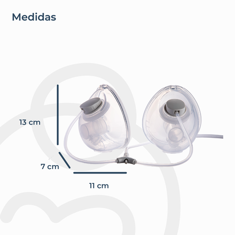 Extractor Leche Eléctrico Doble Manos Libres + 10 Bolsas-7