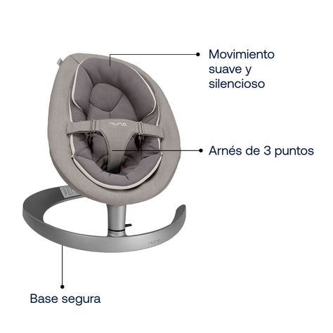 Baby Bouncer Leaf Grow Quartz Nuna-2