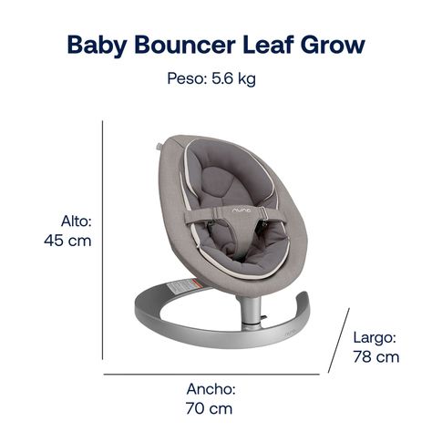 Baby Bouncer Leaf Grow Quartz Nuna-5
