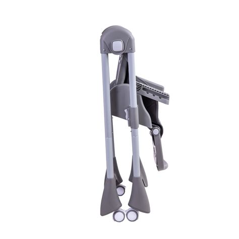 Silla de Comer Bebe Reclinable Plegable Easy Eat Gris-8