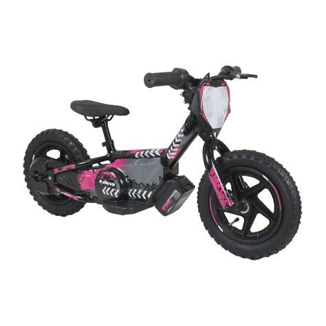 Bicicleta Moto Eléctrica E-Bike BeRide Aro 12 Rosada-0