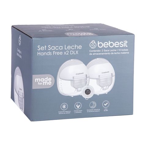 Extractor Leche Materna Doble + Control Remoto + 10 Bolsas-9