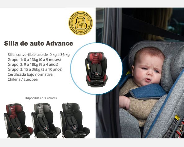 Silla de Auto Bebesit Advanced Roja-6