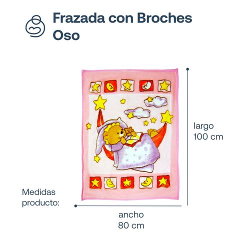 Saco con Broche Oso Rosa Bebesit-6