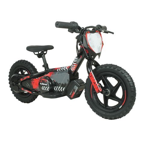 Bicicleta Moto Eléctrica E-Bike BeRide Aro 12 Roja-0