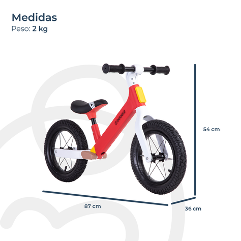 Bicicleta De Equilibrio Aprendizaje Neo Rojo Bebesit-5