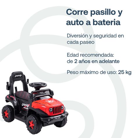 Auto Correpasillo Eléctrico Cruiser Rojo Bebesit-2