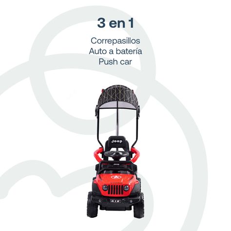 Auto Correpasillo Eléctrico Cruiser Rojo Bebesit-3