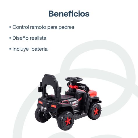 Auto Correpasillo Eléctrico Cruiser Rojo Bebesit-5
