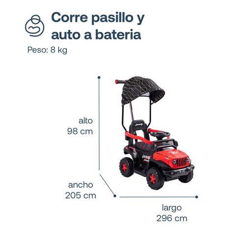 Auto Correpasillo Eléctrico Cruiser Rojo Bebesit-7