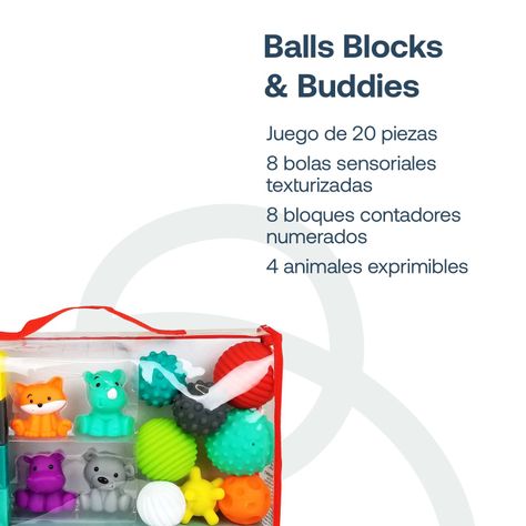 Juguete Bebé Interactivo Balls Blocks Buddies Infantino-1