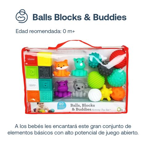 Juguete Bebé Interactivo Balls Blocks Buddies Infantino-2