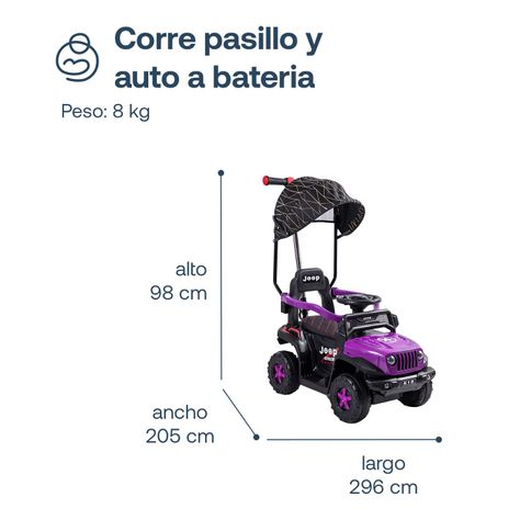 Auto Correpasillo Eléctrico Cruiser Morado Bebesit-7
