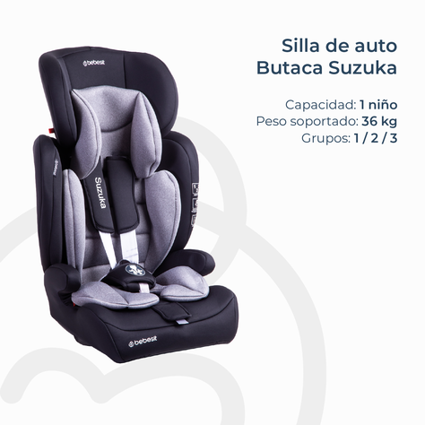 Silla de Auto Bebesit Butaca Suzuka - Gris-2
