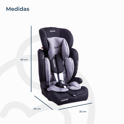 Silla de Auto Bebesit Butaca Suzuka - Gris-8