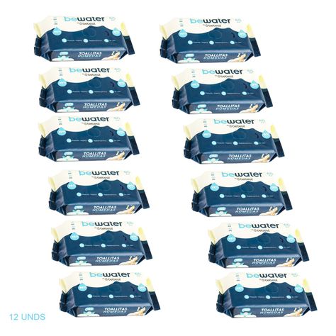 Wipes Toallas Húmedas BeWater Bebesit - Caja 12x60 unidades-3