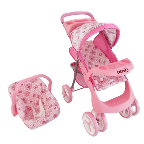 Coche Travel de Juguete para Muñeca Flor Bebesit-0