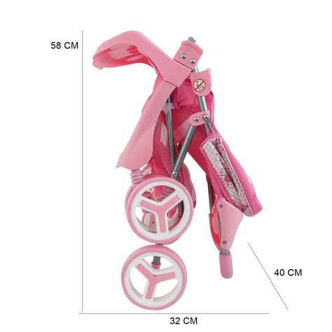 Coche Travel de Juguete para Muñeca Flor Bebesit-6