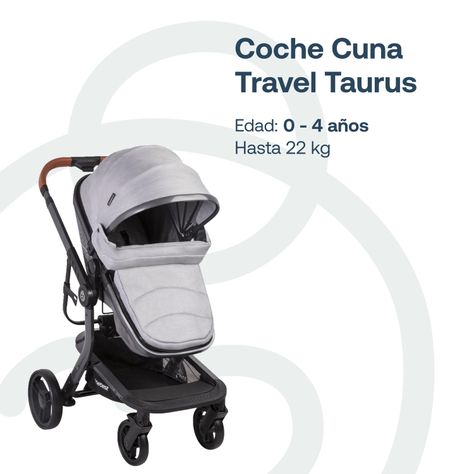 Coche Travel System Taurus Gris-1