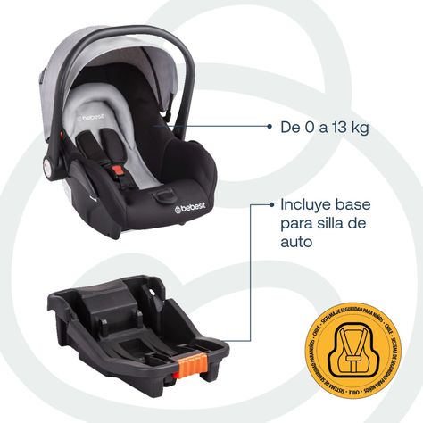 Coche Travel System Taurus Gris-4