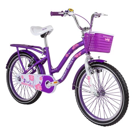 Bicicleta Infantil Queen Aro 20 Morada Bebesit-0