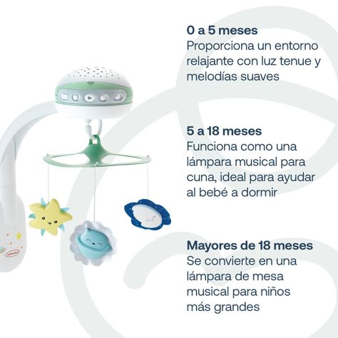 Móvil Proyector Musical 3 en 1 Verde Infantino-2
