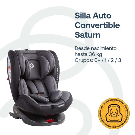 Silla de Auto Saturn Dark Grey-1