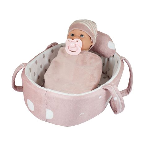 Muñeca Bebe Clara con cuna y accesorios-3