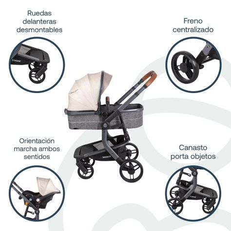 Coche Travel System Taurus Beige Bebesit-3