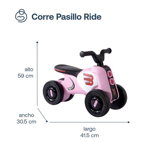 Corre Pasillo Ride Rosa Bebesit-5