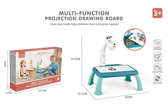 Mesa Juguete proyector Cachorro para dibujar multifuncional-6