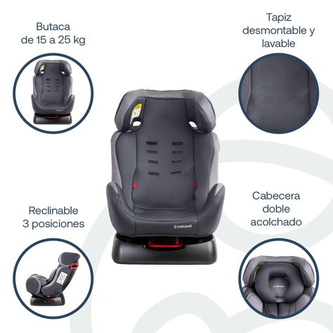 Silla de Auto Orbit Lx Gris Bebesit-3