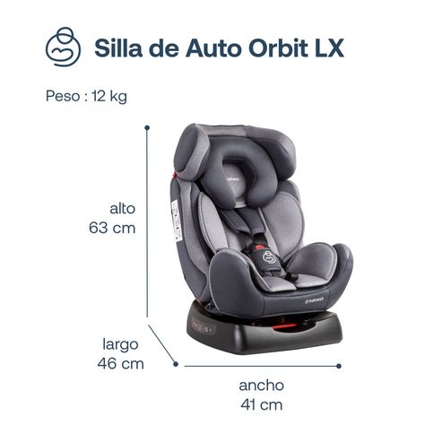 Silla de Auto Orbit Lx Gris Bebesit-7