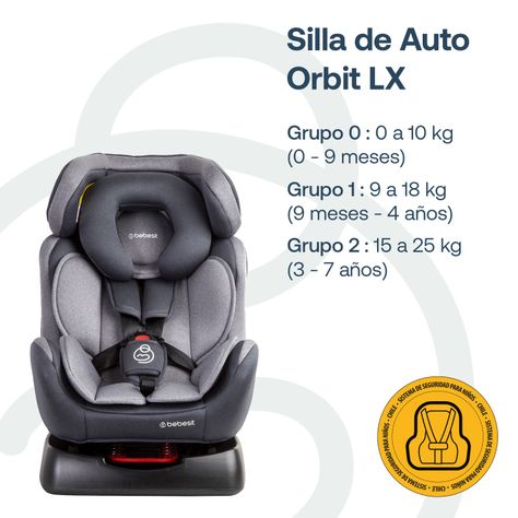 Silla de Auto Orbit Lx Gris Bebesit-8
