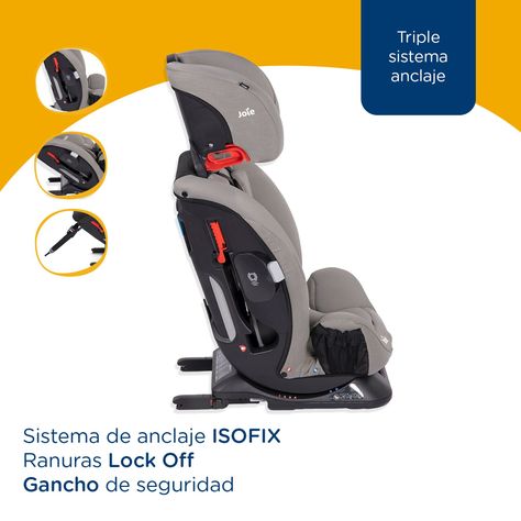 Silla de Auto Joie Convertible Every Stage FX - Gray Flannel-6
