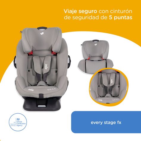 Silla de Auto Joie Convertible Every Stage FX - Gray Flannel-5