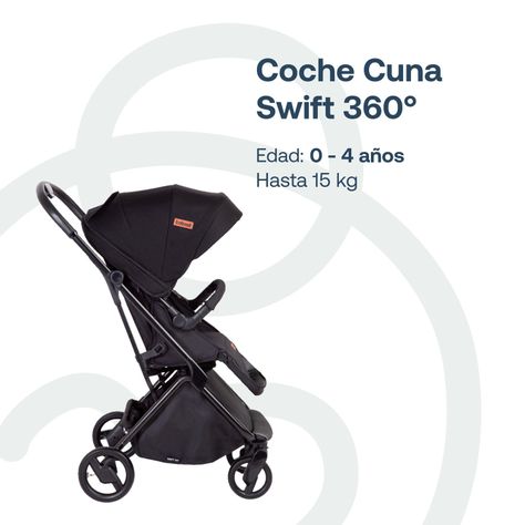 Coche Travel System Swift 360 Negro Bebesit-1