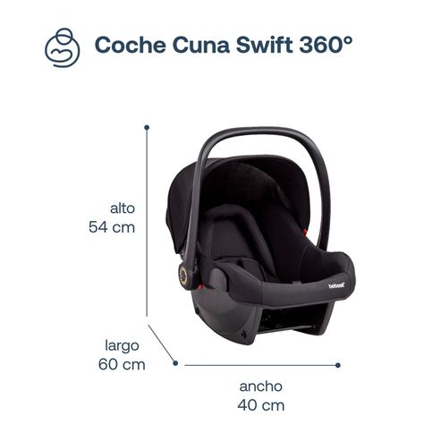 Coche Travel System Swift 360 Negro Bebesit-6
