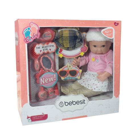 Muñeca Bebe Celeste 42cm con accesorios-0