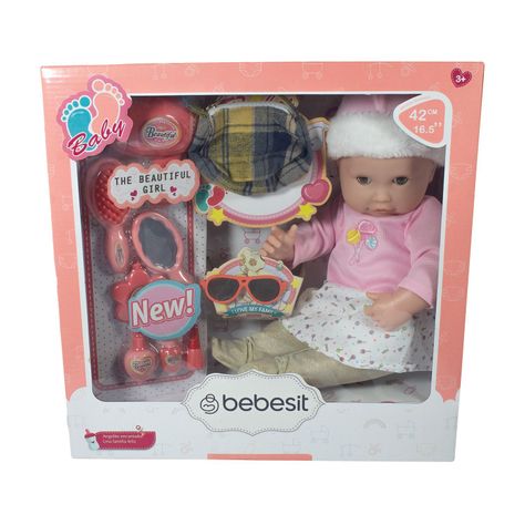 Muñeca Bebe Celeste 42cm con accesorios-1