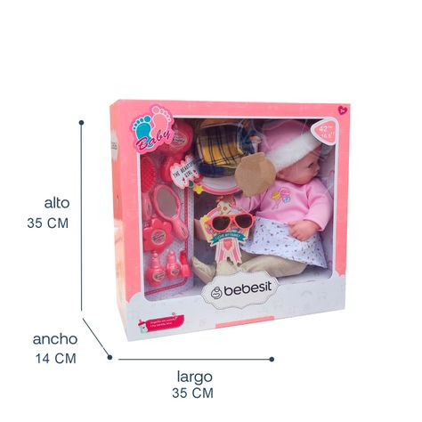Muñeca Bebe Celeste 42cm con accesorios-4