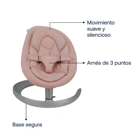 Baby Bouncer Nuna Leaf Grow Blush-2