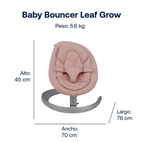 Baby Bouncer Nuna Leaf Grow Blush-5