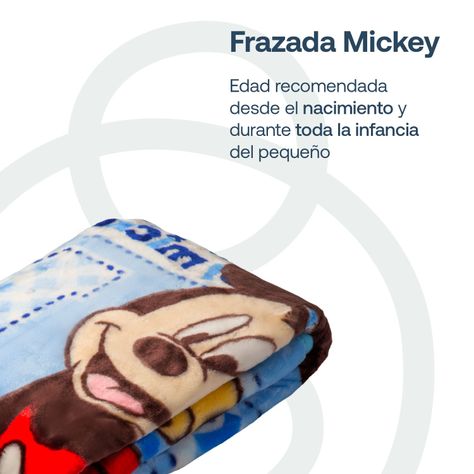 Manta Luxe Mickey Celeste Disney-1