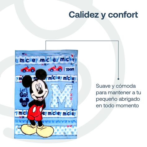 Manta Luxe Mickey Celeste Disney-3