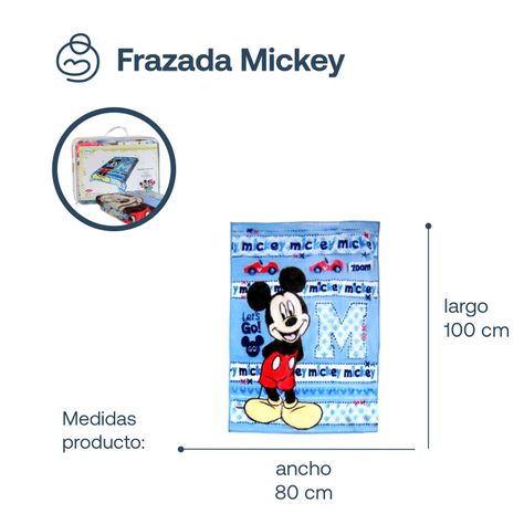 Manta Luxe Mickey Celeste Disney-6